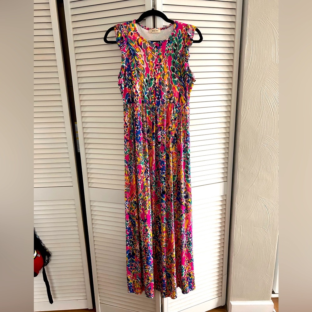 Beeson River Maxi Dress Size Medium - Multi color patterned